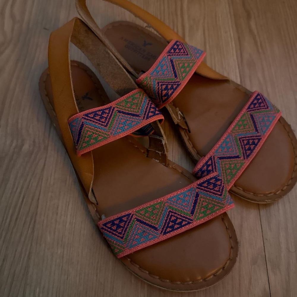 American Eagle Outfitters Multicolor Patterned Sandals